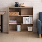 Japanese 2.0 six-compartment bookcase, , large